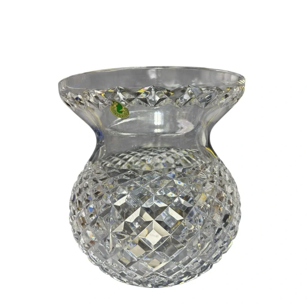 WATERFORD Crystal Bouquet Vase Spittoon Shaped Rare & Heavy Flawless Condition